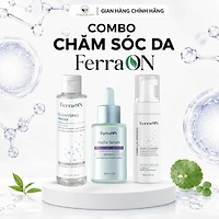 Combo 3 Chăm Sóc Da Sạch Sâu Dưỡng Ẩm FerraON, Nước Tẩy Trang 150ml, Bọt Rửa Mặt 150ml, Serum Cấp Ẩm 30ml Dịu Nhẹ Cho Da