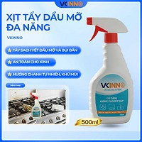Tẩy Dầu Mỡ Đa Năng VKINNO 500ml – Sạch Nhanh, An Toàn Cho Bếp Từ