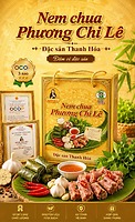 Hộp Nem Chua Phương Chi Lê – Đặc Sản Thanh Hóa, Chuẩn OCOP 3 Sao