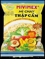 Mì Chay Thập Cẩm MIVIMEX 65G – Mì Ăn Liền Nấm & Rau Củ, Thùng 30 Gói