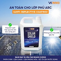 Dung Dịch Vệ Sinh Tấm Pin Mặt Trời VKINNO Solar Shield – Đậm Đặc, An Toàn Lớp Phủ ARC, Hỗ Trợ Duy Trì Hiệu Suất Phát Điện
