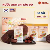 Thực Phẩm Bảo Vệ Sức Khỏe Jujube Linhzhi Premium Liquid – Chiết Xuất Linh Chi, Táo Đỏ Và Thảo Dược (80ml x 30g) – DKG