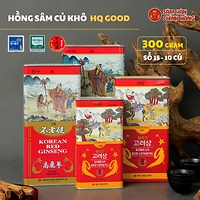 Hồng sâm củ khô HQ Good 300g – số 15 (10 củ) – DKG