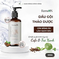 Dầu Gội Thảo Dược FerraON Chiết Xuất Cà Phê Trà Xanh Dịu Da Đầu Giảm Ngứa 250ml