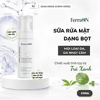 Sữa Rửa Mặt Dạng Bọt FerraON - Camellia Sinensis Foam Cleanser - Làm Sạch Dịu Nhẹ Cho Da Nhạy Cảm Và Da Dễ Nổi Mụn 150ml