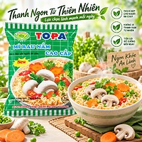 Mì Topa Chay Rau Nấm – Thanh Vị, Thơm Ngon, Tiện Lợi Mỗi Ngày