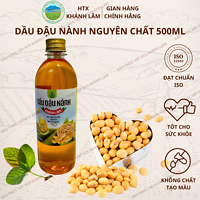 Dầu đậu nành (Chai 500ml) ép sạch nguyên chất.