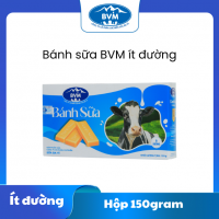 BÁNH SỮA BVM BA VÌ ÍT ĐƯỜNG HỘP 150G – THƠM BÉO TỰ NHIÊN, NGỌT THANH DỄ ĂN