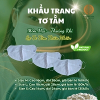Khẩu trang tơ tằm loại lớn 