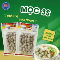 Mọc 3S Cao Cấp Làm Từ Thịt Tươi Hằng Ngày, Đậm Vị Truyền Thống Mọc Thịt Sạch 3S Khối lượng 1kg