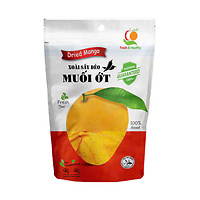(CHUẨN VỊ VIỆT)Xoài sấy dẻo vị muối ớt cay nhẹ, nguyên miếng, ít xơ, mềm, dẻo, túi 200G - Viza Food