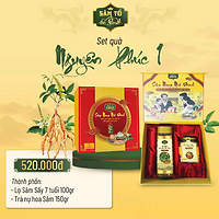 Set Quà tặng Nguyên Phúc - Set quà Tết Sâm Nam núi Dành - Sâm Tổ núi Dành