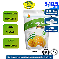 (PREMIUM)[HALAL]Xoài sấy dẻo nguyên vị, ít xơ, ít đường, chất lượng thượng hạng, túi 350G-Viza Food