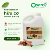 Nước lau sàn tinh dầu Quế OSARO - Can 4Kg