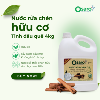 Nước rửa chén hữu cơ tinh dầu Sả chanh OSARO can 4KG