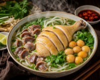Phở gà đặc biệt Thanh Hà - Phở gà chuẩn vị, đầy topping và đậm đà  