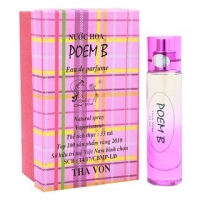 Nước Hoa  Poem B Miss Dalat 35 ml. Hương Hoa ,  trái cây , gỗ , xạ hương.  Nồng nàn  theo phong cách phương đông cổ điển