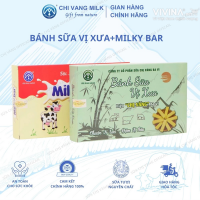 COMBO 2 HỘP BÁNH SỮA BA VÌ VỊ XƯA + MILKY BAR (150G/HỘP)