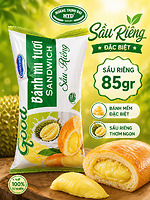 Bánh Mỳ Tươi Nhân Sầu Riêng – Mềm Mịn, Béo Dẻo Đậm Vị