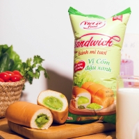 Bánh mì Sandwich vị cốm đậu xanh 80gr