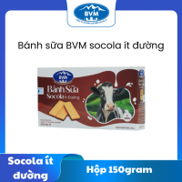 BÁNH SỮA BVM BA VÌ SOCOLA ÍT ĐƯỜNG HỘP 150G – THƠM BÉO TỪ SỮA TƯƠI, ĐẬM ĐÀ VỊ CACAO