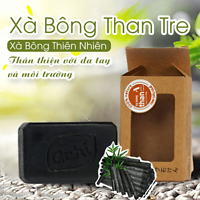 Xà bông tắm thảo dược than tre hương quế