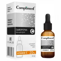 Serum Compliment 20% Vitamin C dưỡng trắng, mờ thâm, căng bóng da 27ml
