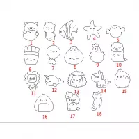 Cá gỗ tô màu trang trí và hình tô màu luyện vẽ sáng tạo cho trẻ em