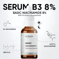 Serum B3 8% 30ml Drceutics niacinamide giảm thâm sáng da hỗ trợ kiềm dầu
