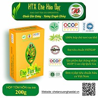 Hộp trà ấm Tôm nõn 200g ( 16 gói 12,5g) – HTX Chè Hảo Đạt