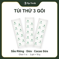 Cà Phê Hòa Tan Dùng Thử Ka Fresh Túi 3 Gói x 18g - Chọn Vị Sầu Riêng / Dừa / Cacao Sữa, Gói Lẻ Thử Vị