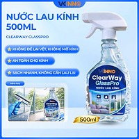 Nước Lau Kính ClearWay GlassPro 500ml–Sạch Nhanh, Không Vệt, Sáng Bóng Kính Nhà & Văn Phòng