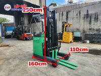 Xe Nâng Điện Đứng Lái 1.5 tấn TOYOTA 7FBR1 6m cho kệ drive in