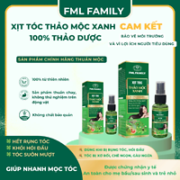 Xịt tóc Thảo Mộc Xanh 100ml cho người rụng tóc, hói đầu