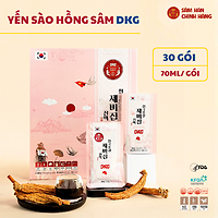 Yến Sào Hồng Sâm DKG – Korean Red Ginseng Bird’s Nest Extract 70ml × 30 Gói