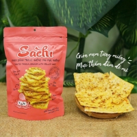 Snack Bánh Tráng Nướng Sachi Phủ Mực Nướng 45g