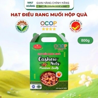 [800g] HẠT ĐIỀU RANG MUỐI NHƯ HOÀNG - Hộp quà