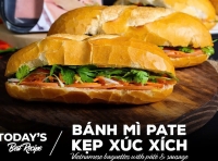 Bánh mì pate xúc xích