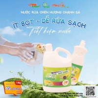 NƯỚC RỬA CHÉN CHANH SẢ BIO AMIDA 1.6KG – SẠCH BÓNG CHÉN ĐĨA, THƠM MÁT GIAN BẾP CÔNG NGHỆ SINH HỌC ĐỨC, AN TOÀN LÀNH TÍNH DA TAY
