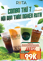 Combo Thứ 7 – Hội Bạn Thân Nghiện Ruta chỉ 99k