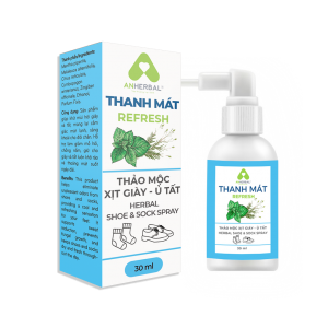 Thảo mộc Xịt giày - Ủ tất THANH MÁT Khử Mùi Hôi Tất Giày, Giảm Đau Nhức Chân 30ml