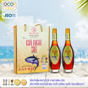 HỘP 02 CHAI NƯỚC MẮM CÁ NGỪ 56ºN