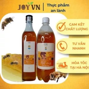 Mật ong nguyên chất JOY VN mật ong rừng mật ong Sú Vẹt chai 1200ml