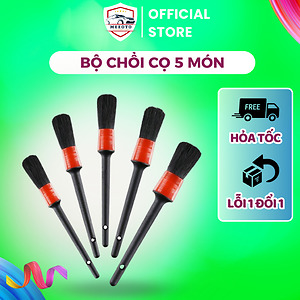 Bộ 5 Chổi Cọ Vệ Sinh Xe Ô Tô MEEOTO Cao Cấp Đa Năng