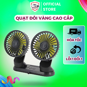 Quạt Đôi Mini MEEOTO Xoay 360 Gắn Trên Ô Tô