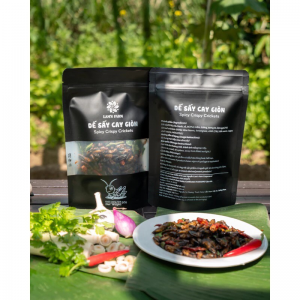 Lam’s Farm Dế Sấy Lá Chanh – Snack Côn Trùng Giòn Cay Tự Nhiên 50g