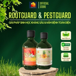 Combo Tinh chất trừ nấm & sâu bệnh sinh học hữu cơ - ROOTGUARD & PESTGUARD