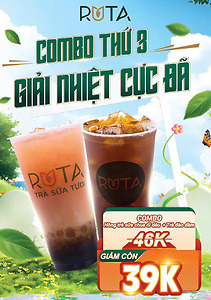 Combo giải nhiệt cực đã RUTA – Chua ngọt hài hòa, ưu đãi chỉ 39K