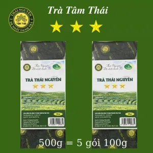Trà Xanh Tâm Thái 3 Sao 1kg Trà Móc Câu Thái Nguyên 10 gói 100g Chè Móc Câu Tân Cương Thái Nguyên 1kg