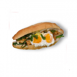 [Combo 1] Bánh mì kẹp – chả/giò hoặc trứng, rau dưa đủ vị